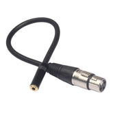 Cable de audio TC227K18-03 de 3,5 mm hembra a XLR hembra, longitud: 0,3 m, 3,5 mm hembra a XLR hembra